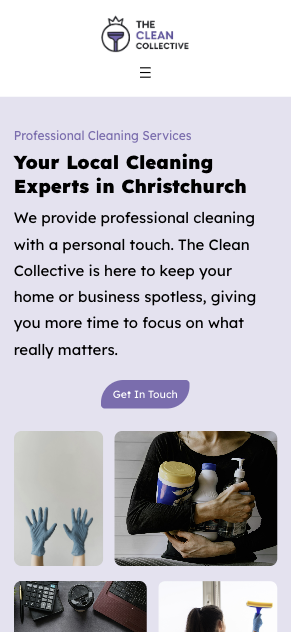 The Clean Collective on mobile