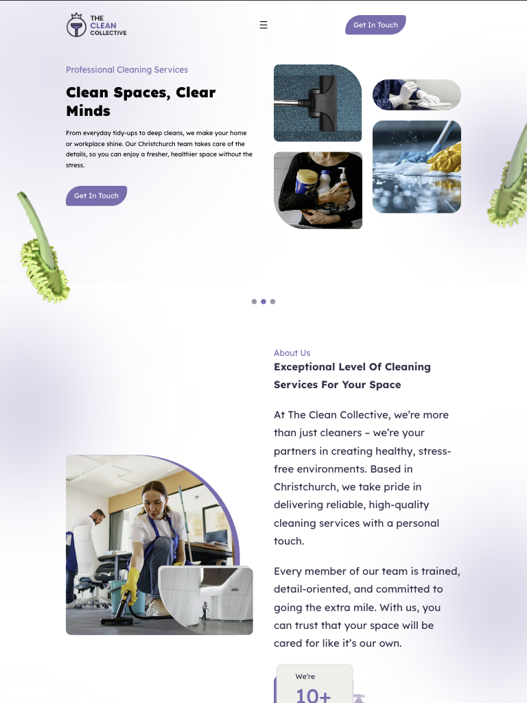 The Clean Collective on tablet