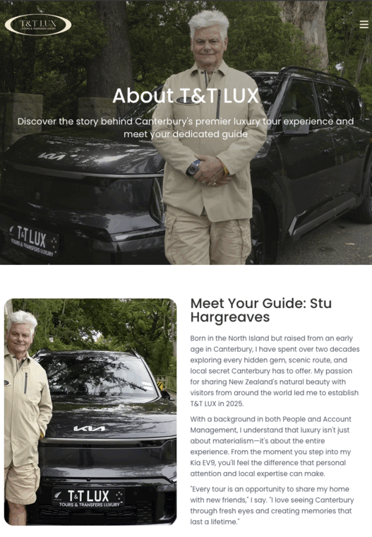T&T LUX on tablet