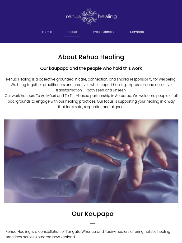 Rehua Healing on tablet